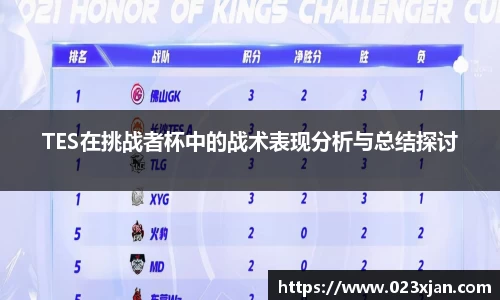 TES在挑战者杯中的战术表现分析与总结探讨